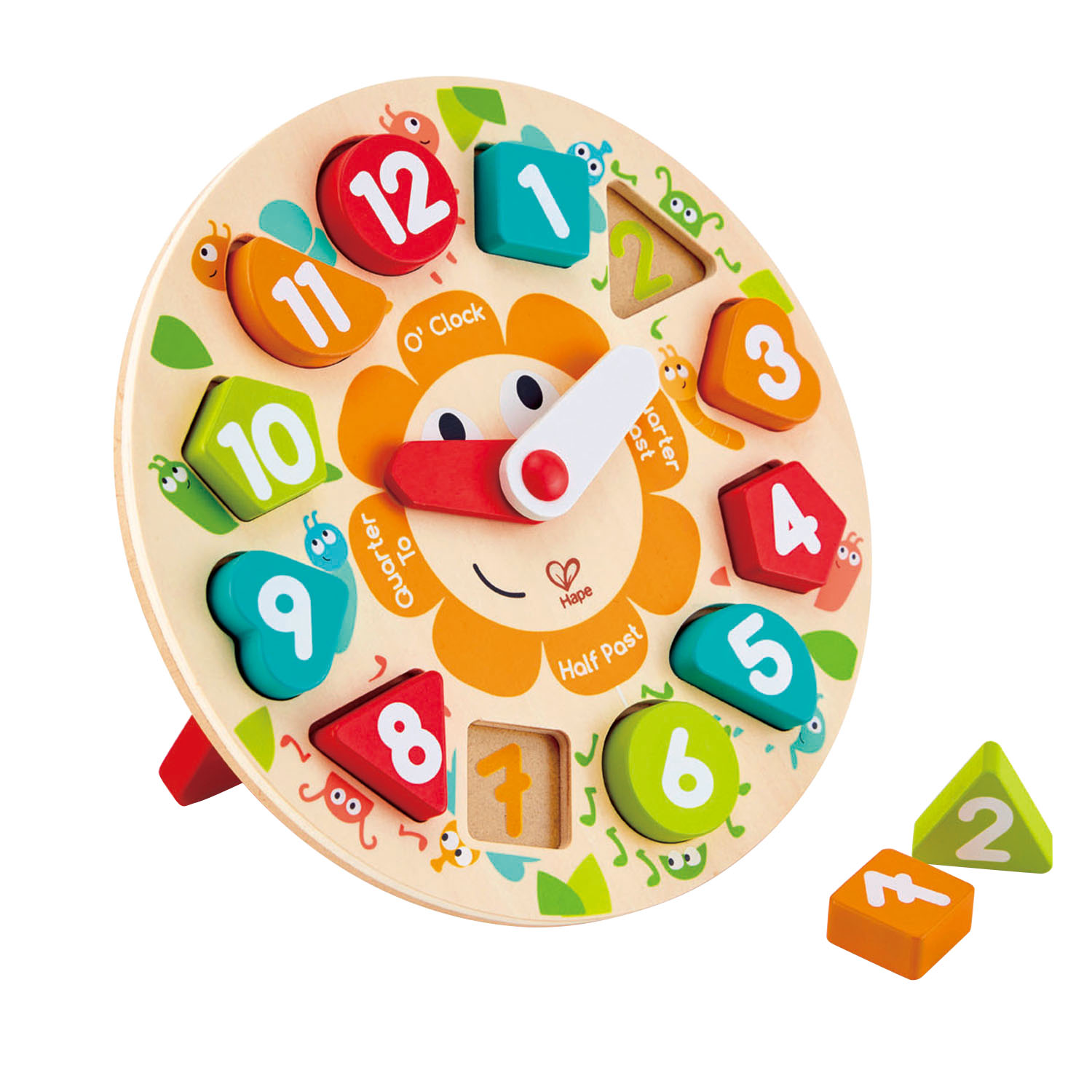 Jucarie educativa - Chunky Clock Puzzle | Hape - 2 | YEO