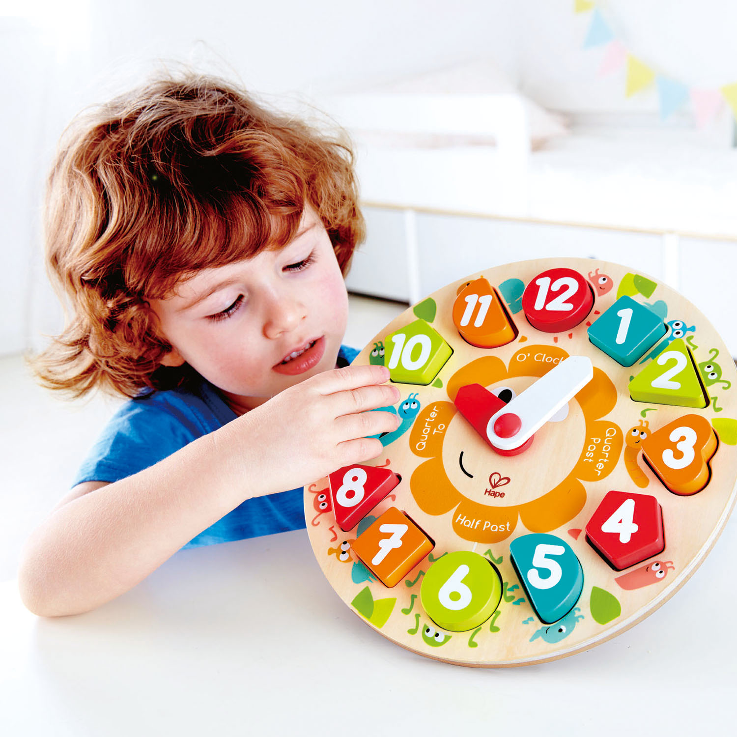 Jucarie educativa - Chunky Clock Puzzle | Hape - 1 | YEO