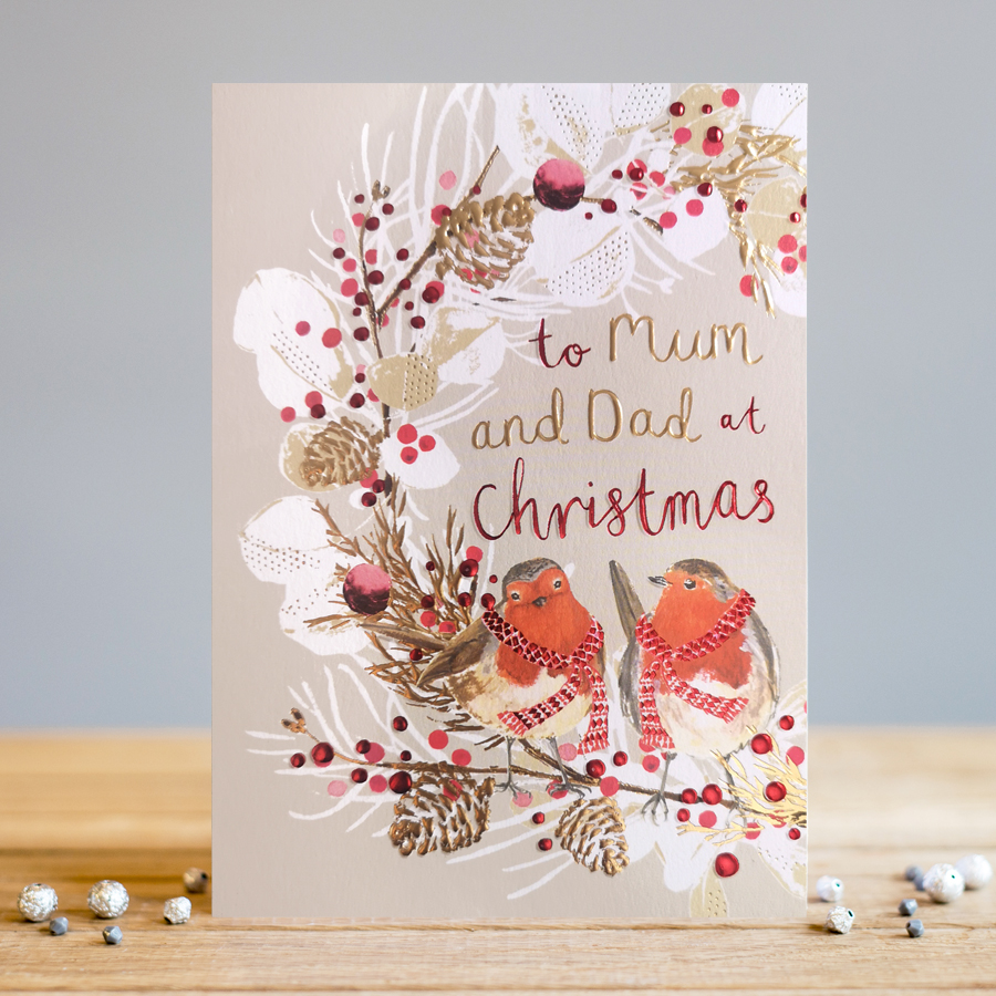 Felicitare - To Mum And Dad At Christmas | Louise Tiler Designs