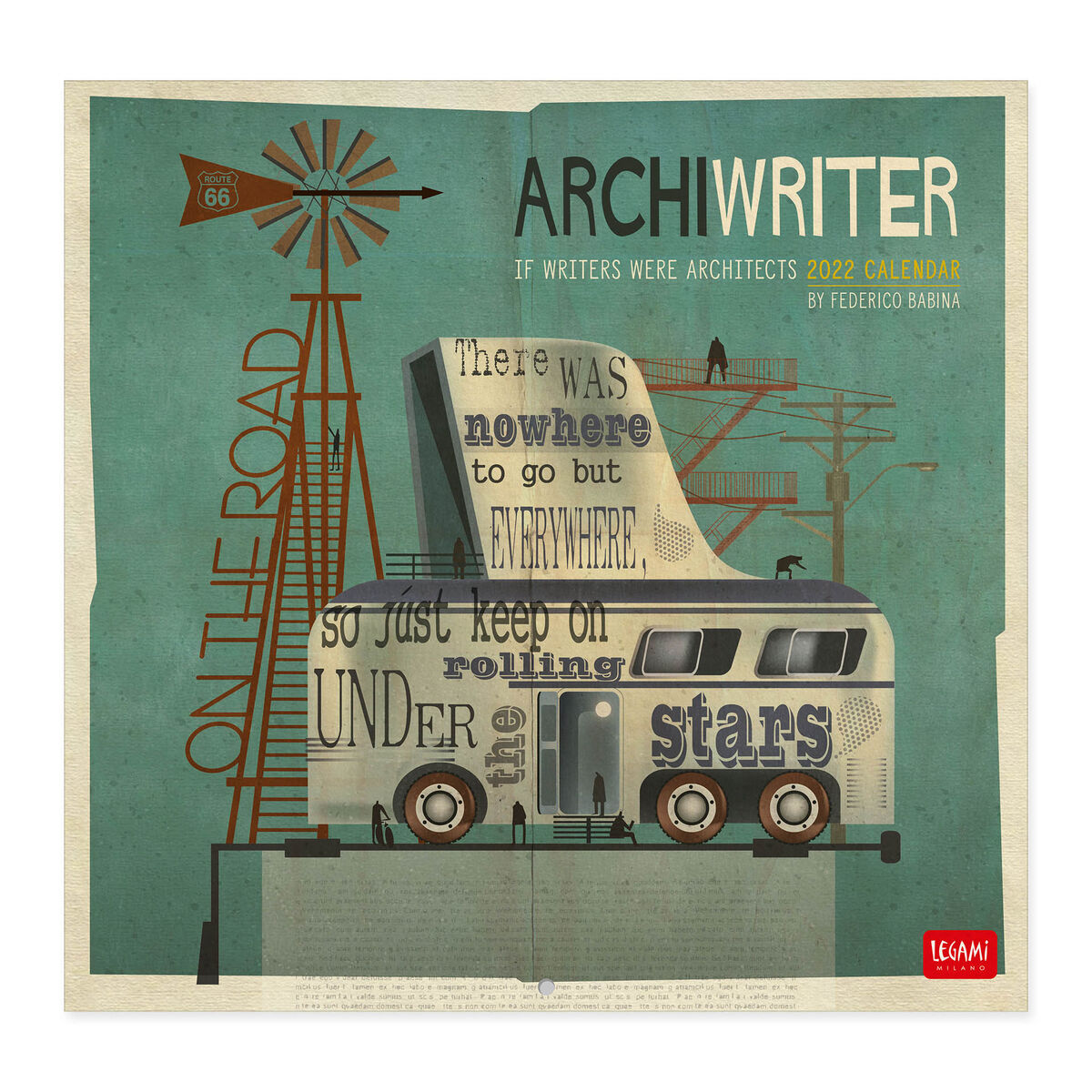 Calendar 2022 - Archiwriters, 30x29 cm | Legami
