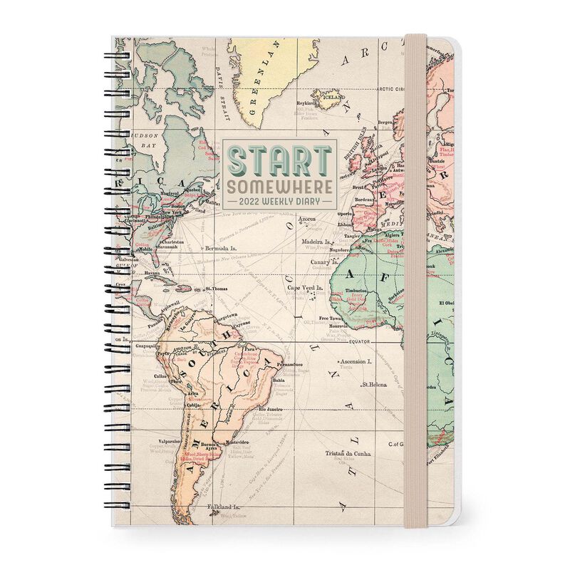 Agenda 2022 - 12-Month Weekly Diary - Large, Spiral Bound - Travel | Legami