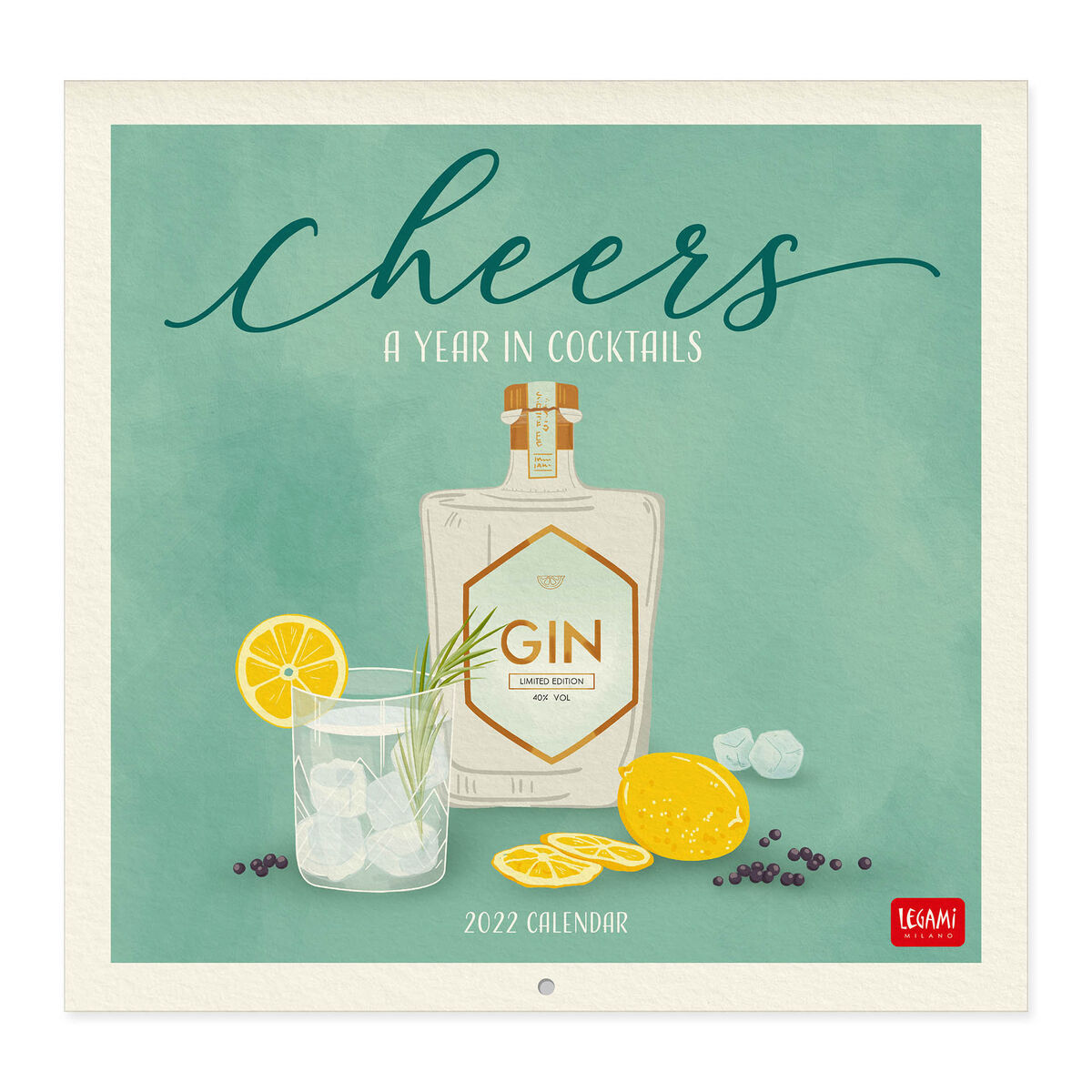 Calendar 2022 - Cheers, 30x29 cm | Legami