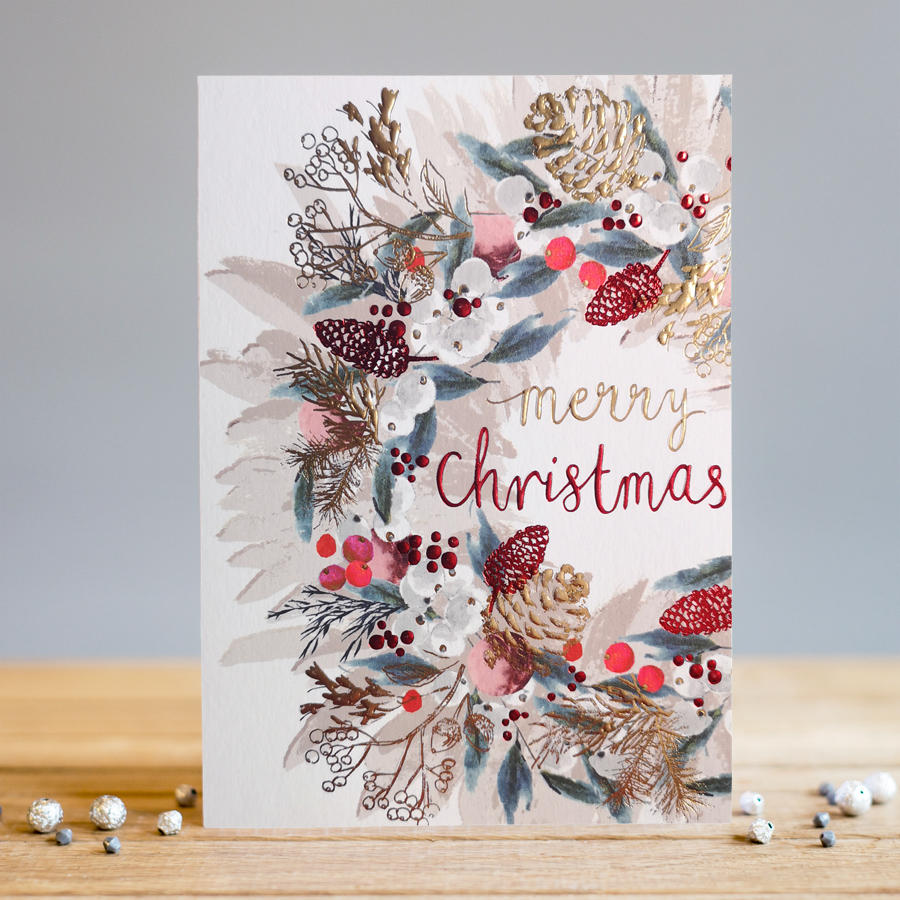 Felicitare - Merry Christmas Wreath | Louise Tiler Designs