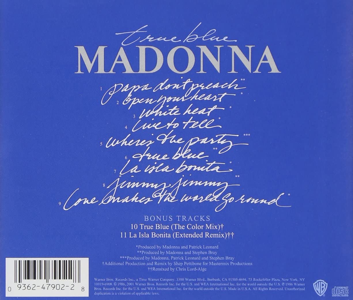 True Blue | Madonna