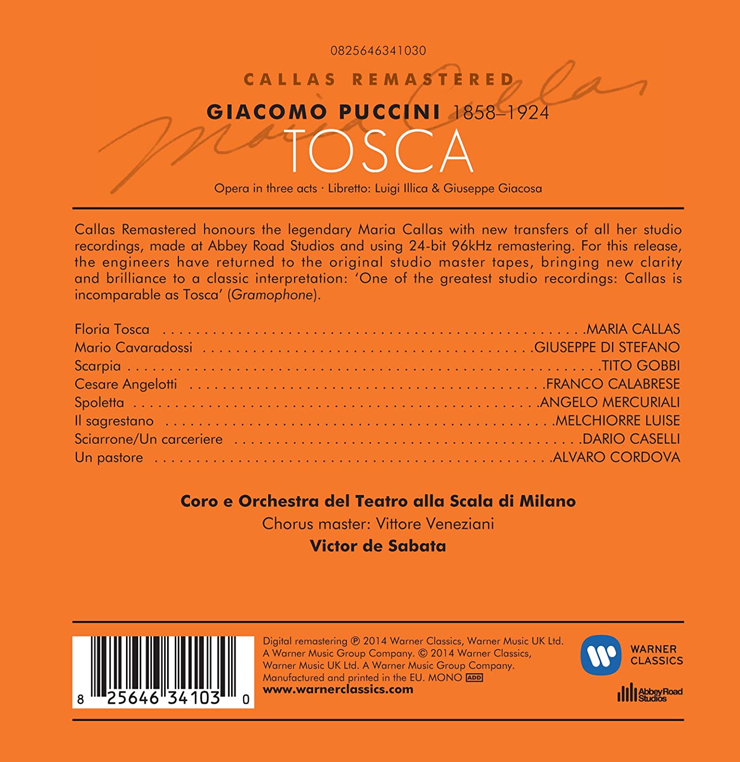 Pucchini: Tosca (1953) | Maria Meneghini Callas, Giuseppe di Stefano, Tito Gobbi , Victor de Sabata, Chorus & Orchestra of La Scala Milan