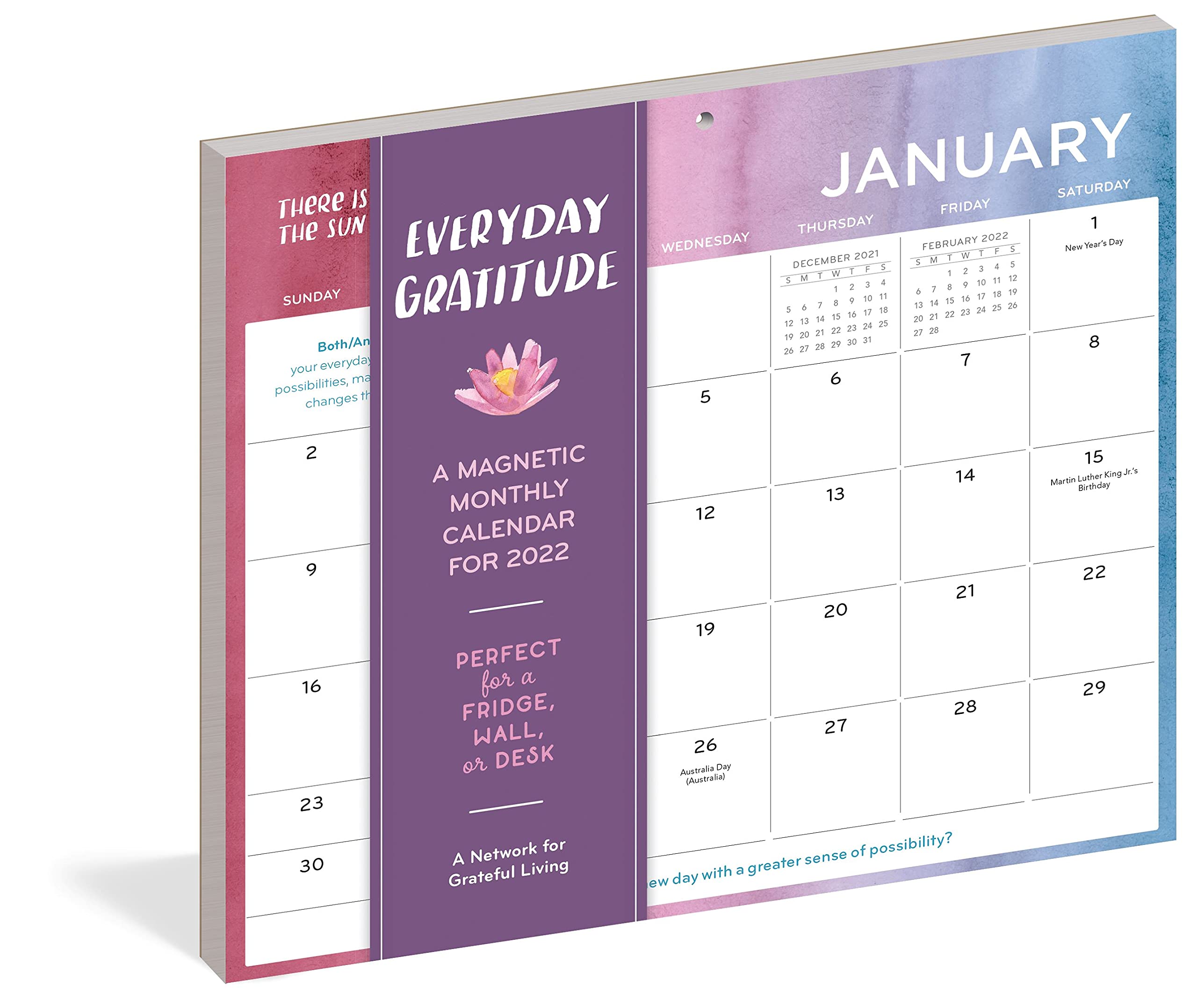 Calendar 2022 - Everyday Gratitude, magnetic Wall Calendar 2022 | Workman Publishing