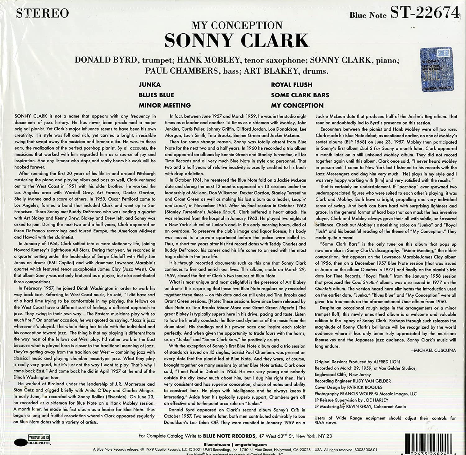 My Conception - Vinyl | Sonny Clark - 2 | YEO