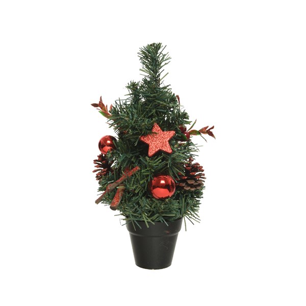 Brad artificial - Glitter Bauble, Stars, Cinnamon - Indoor - Red | Kaemingk