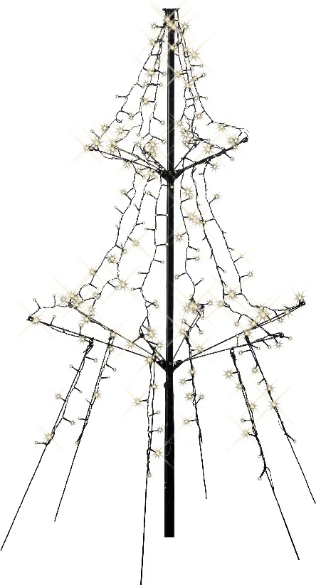 Brad decorativ - LED Tree Metal Light-Up Steady - Outdoor - Warm White | Kaemingk - 4 | YEO