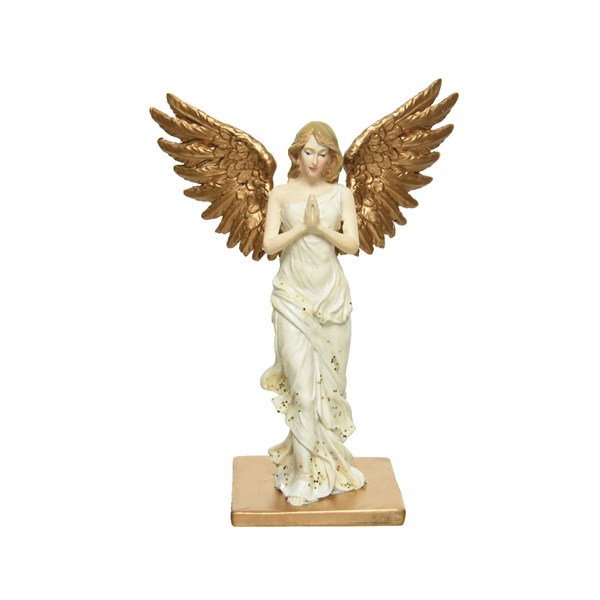 Figurina - Glitter Angel - White-Gold | Kaemingk