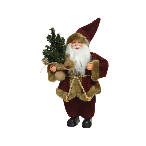 Figurina - Santa Polyester Tree - Oxblood | Kaemingk