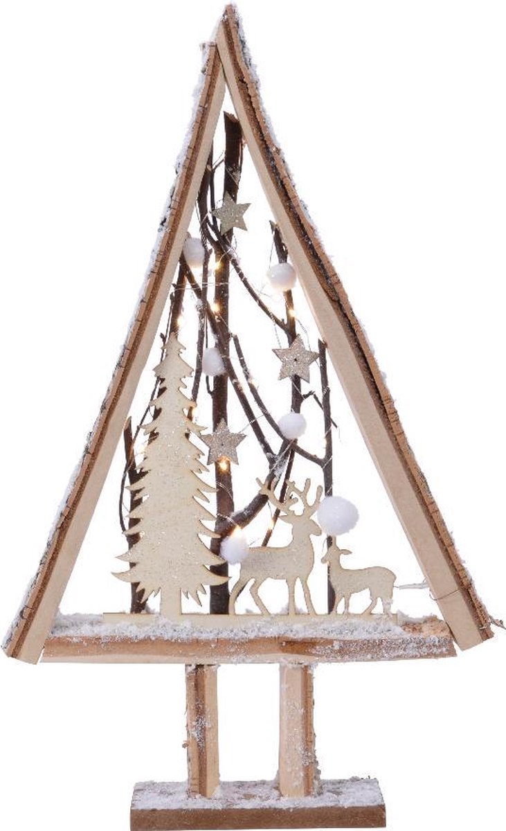 Decoratiune - Micro LED Scenery Birch Tree Steady BO Indoor | Kaemingk