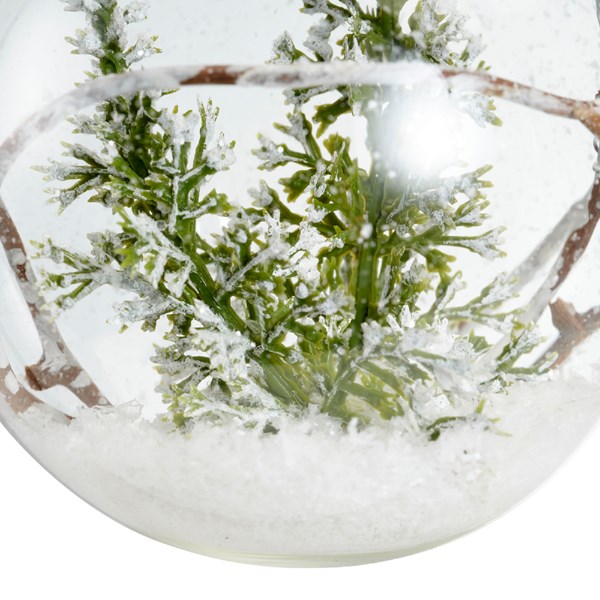 Glob decorativ - Bauble Glass Branches/Green - Molid | Kaemingk - 2 | YEO