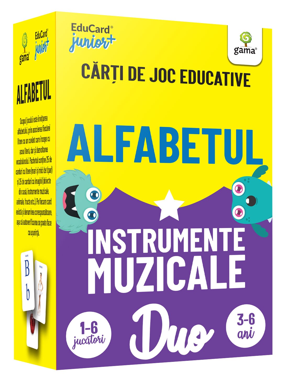 DuoCard – Alfabetul • Instrumente muzicale de