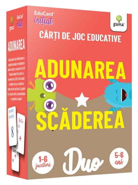 DuoCard - Adunarea. Scaderea |