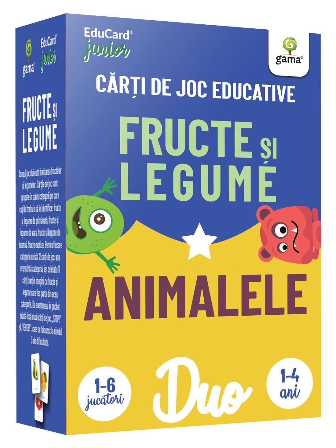 DuoCard – Fructe si legume • Animalele | carturesti.ro Carte