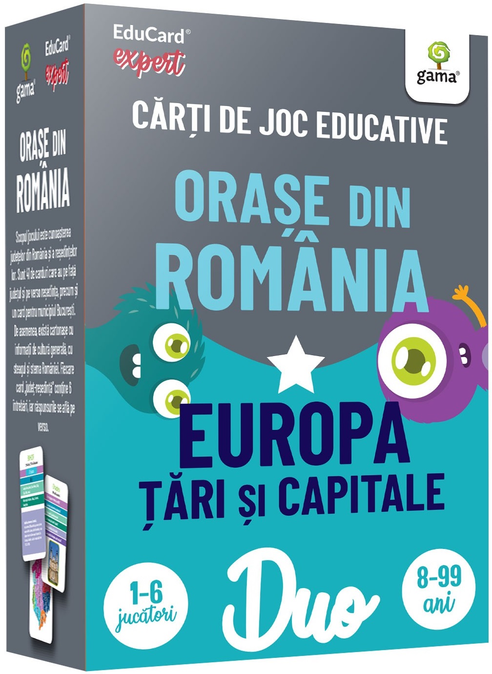 DuoCard - Orase din Romania. Europa: Tari si capitale | - 2 | YEO