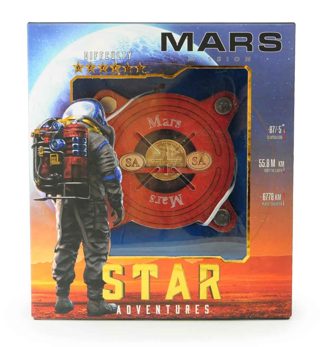 Puzzle din lemn - Star Adventures - Mars | Logica Giochi