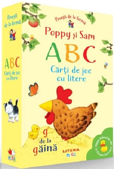  Povesti de la ferma. Poppy si Sam. ABC. Carti de joc cu litere |  