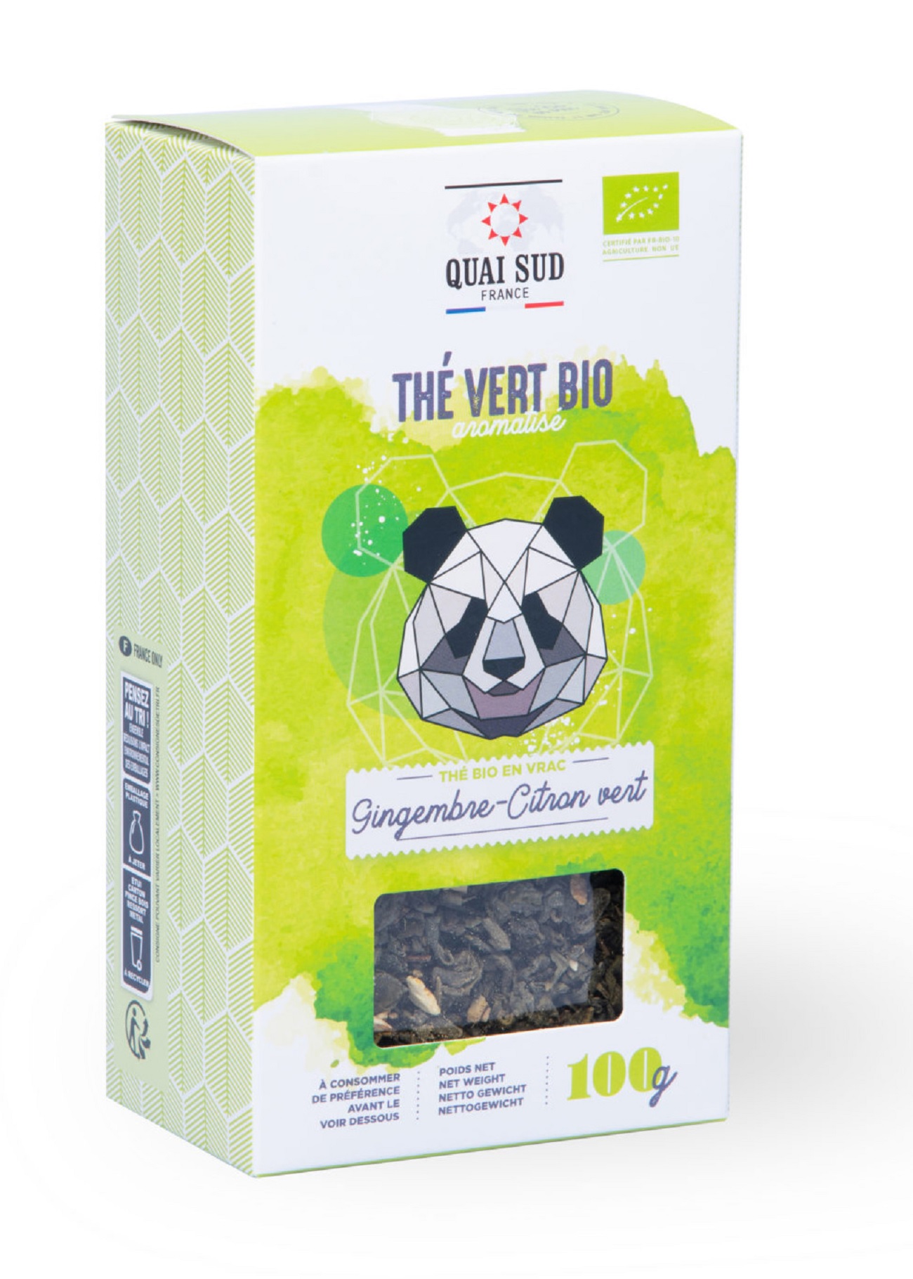 Ceai verde BIO cu ghimbir si lime