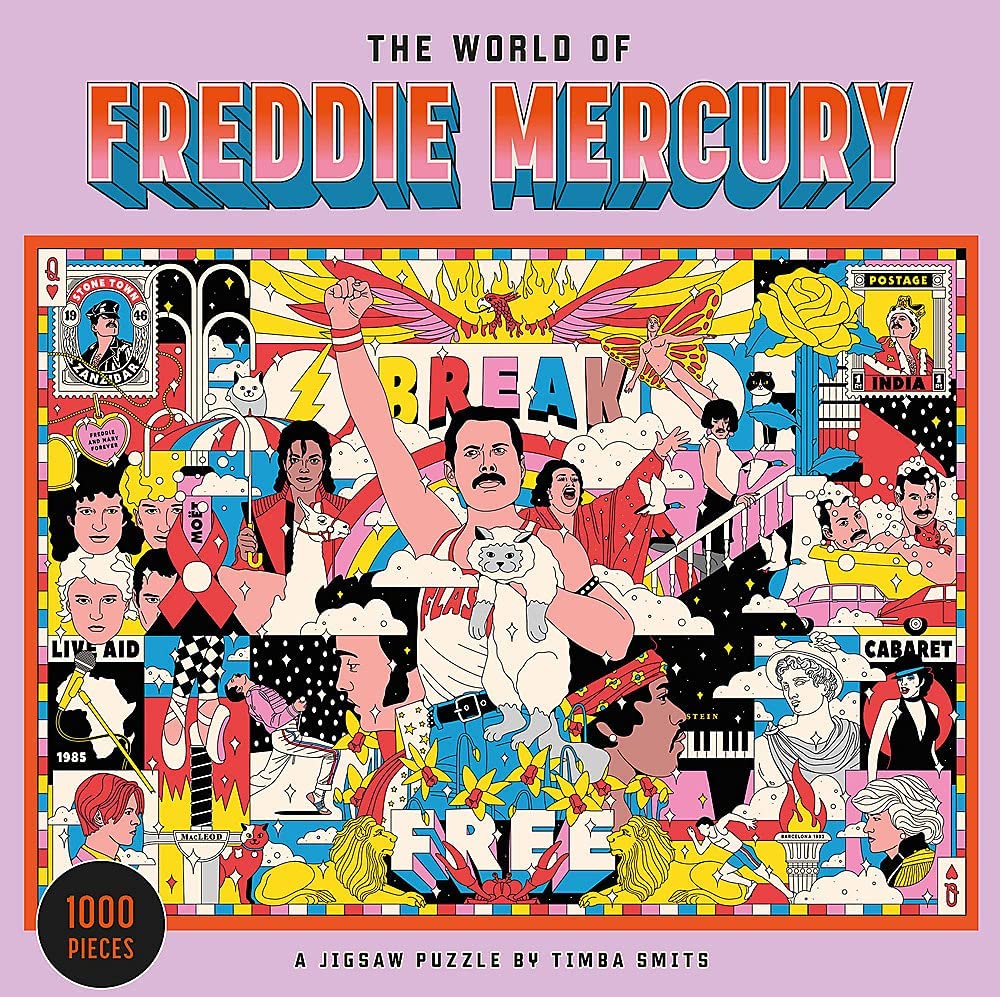 Puzzle - The World of Freddie Mercury, 1000 piese | Laurence King Publishing