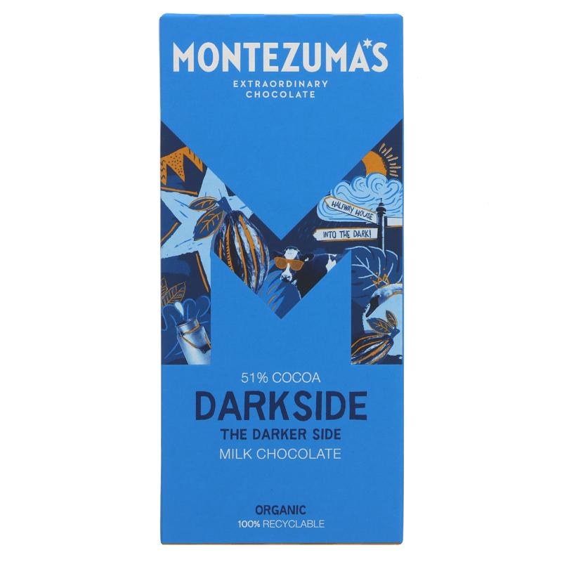  Ciocolata BIO cu lapte - Montezuma's 54% cacao, 90 g | Montezuma's 