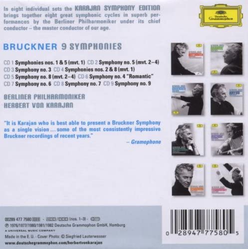 Bruckner - 9 Symphonies (Box Set) | Herbert von Karajan, Berliner Philharmoniker