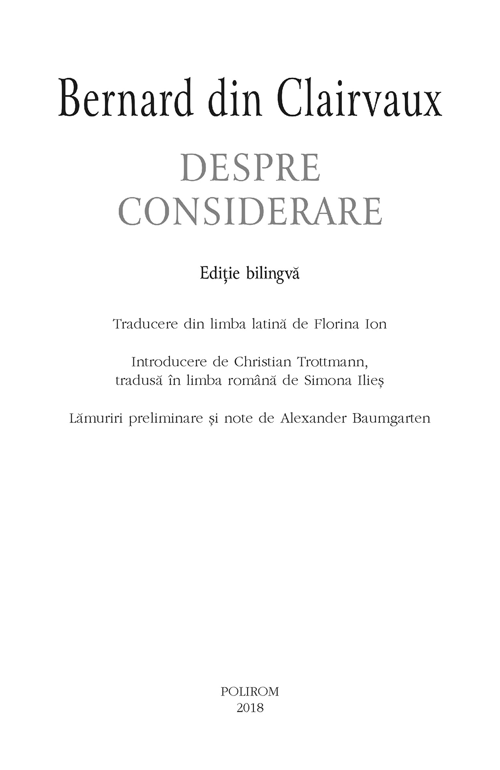 Despre considerare | Bernard din Clairvaux - 4 | YEO