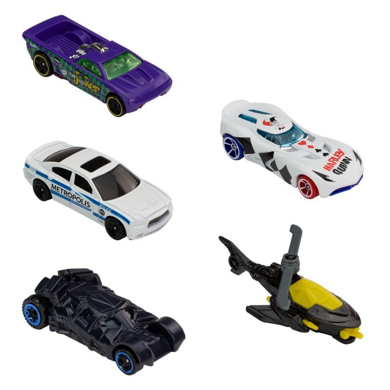 Set masini - Hot Wheels - Batman, 5 buc. | Mattel - 3