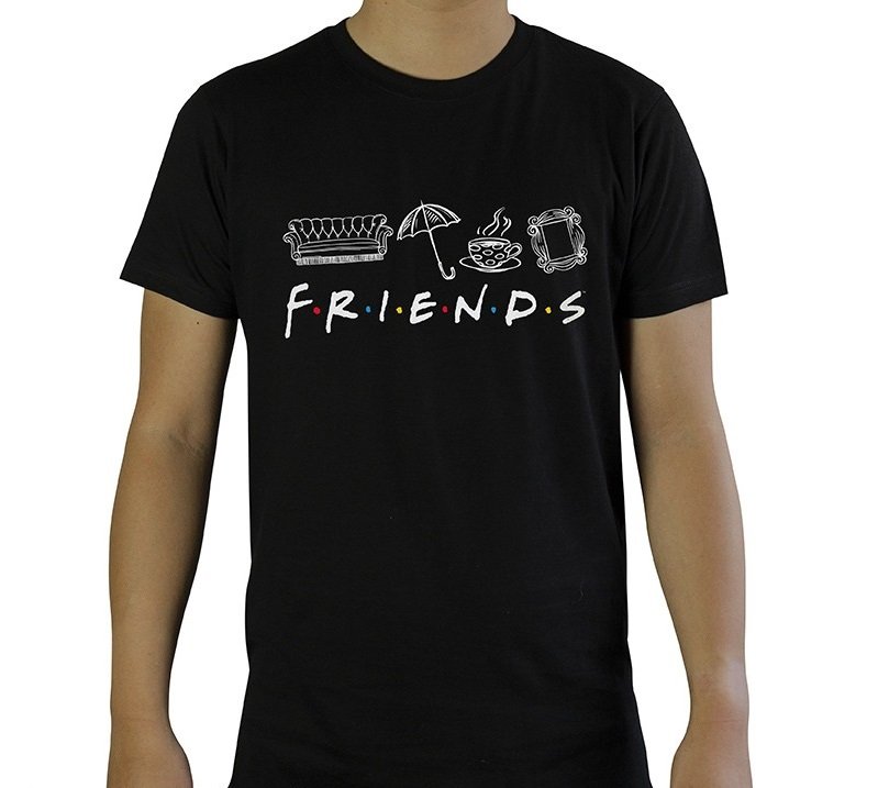 Tricou XL - Men - Friends - Black