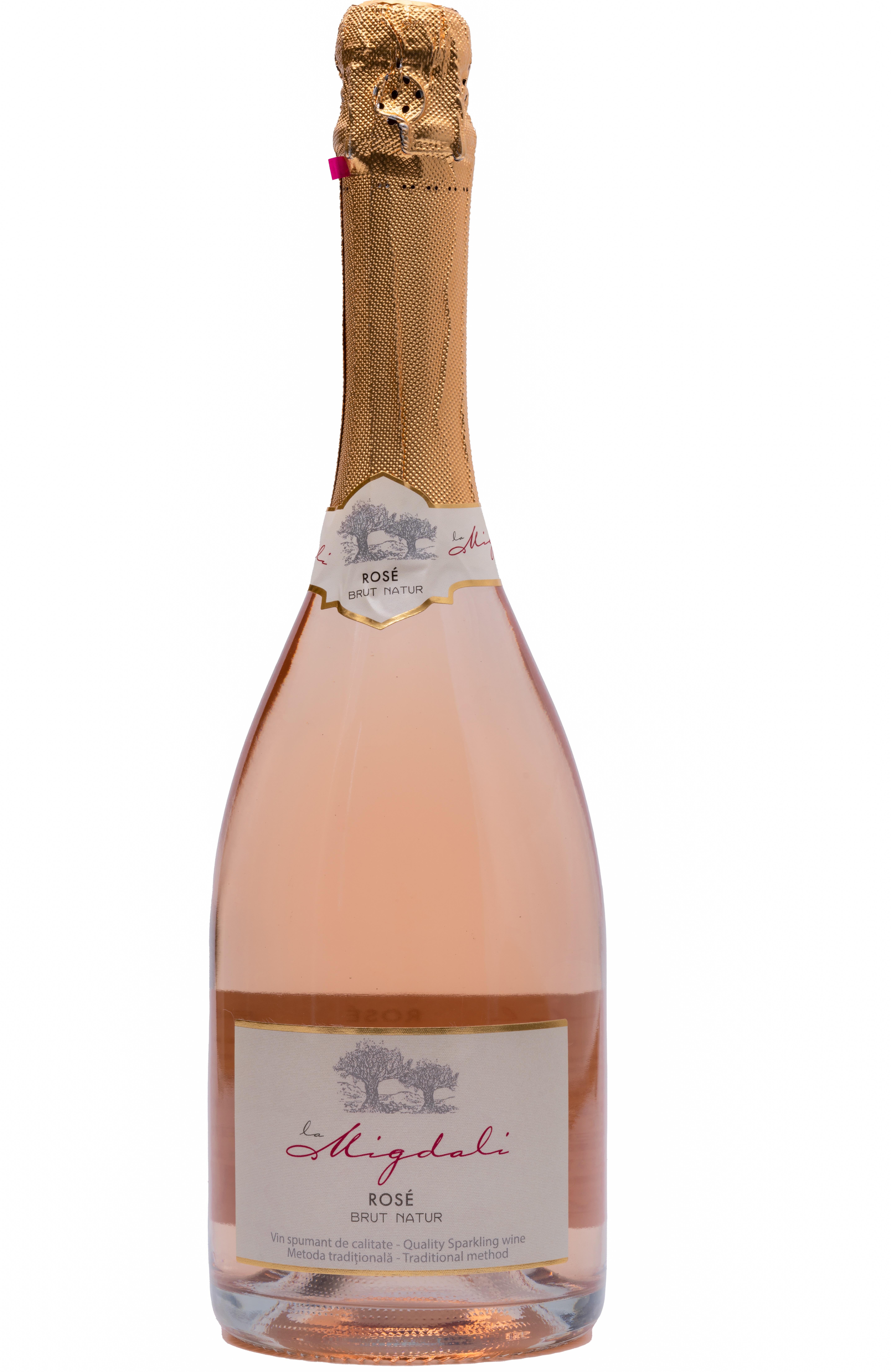 Vin spumant - La Migdali Rose Brut Natur | La Migdali