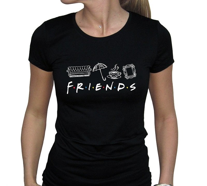 Tricou M - Woman - Friends - Black