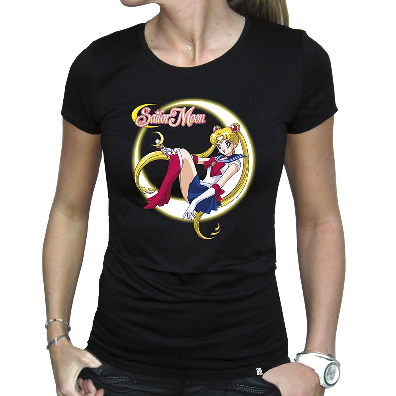 Tricou XL - Woman - Sailor Moon - Black | AbyStyle