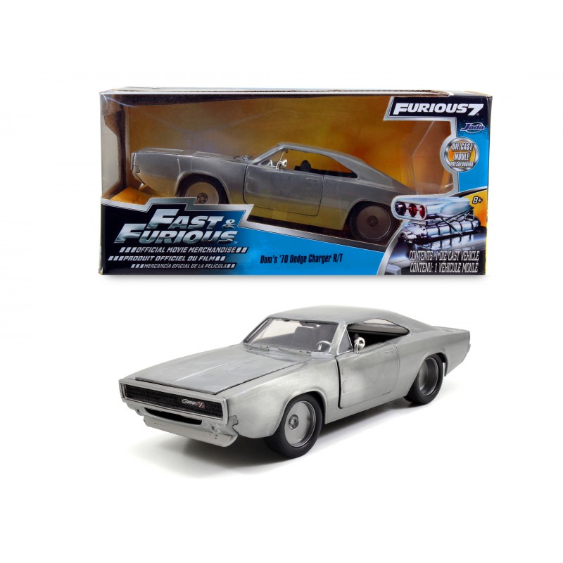 Masinuta - Fast & Furious: 1968 Dodge Charger, Scara 1:24 | Jada Toys
