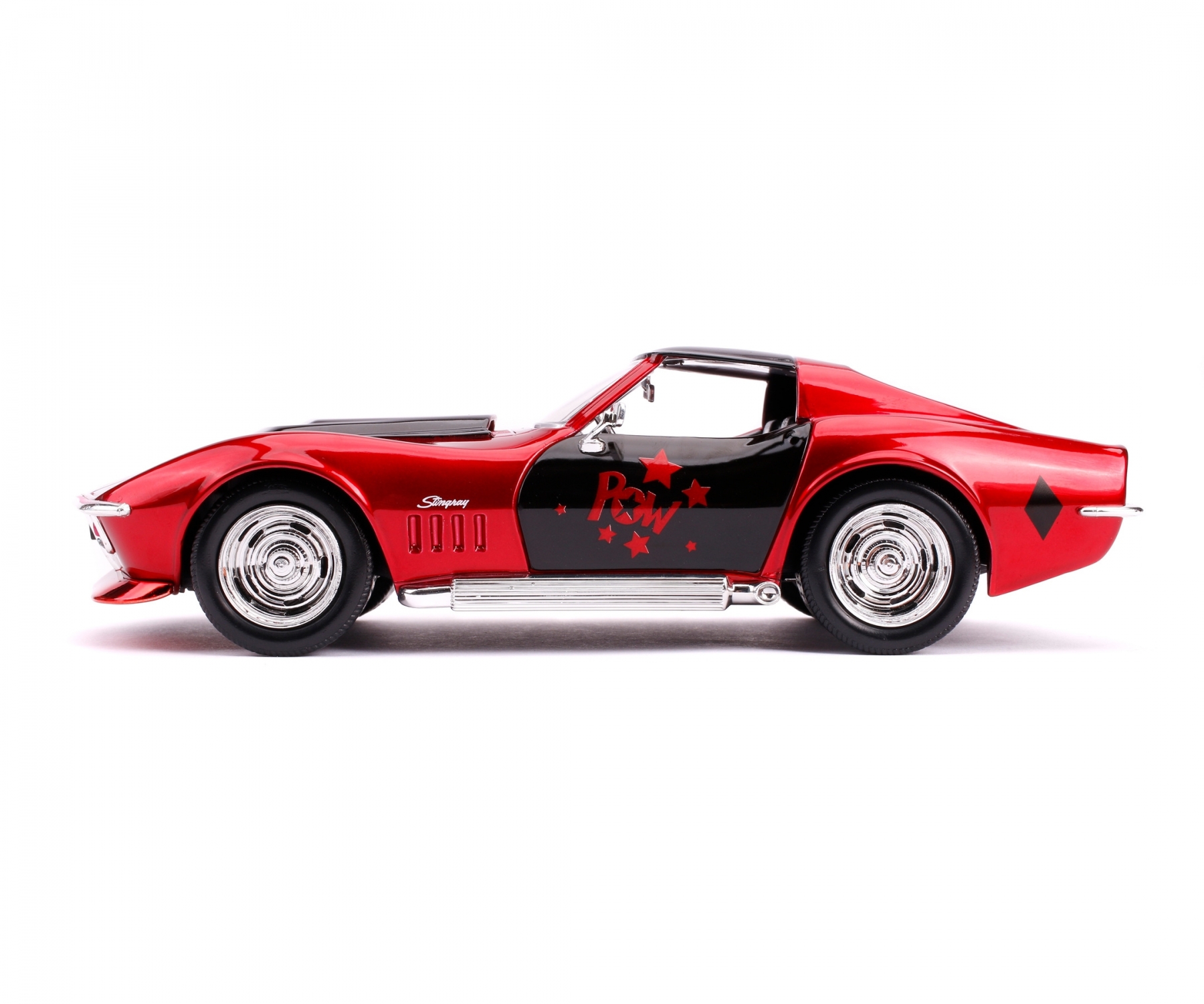 Set masinuta cu figurina - Harley Quinn & 1969 Chevy Corvette Stingray, 1:24 | Jada Toys - 4 | YEO