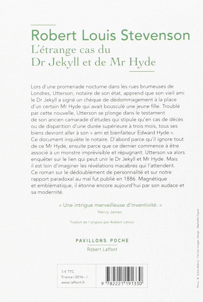 L\'Etrange cas du Dr Jekyll et de Mr Hyde | Robert Louis Stevenson - 1 | YEO