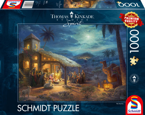Puzzle 1000 de piese - Thomas Kinkade - The Nativity | Schmidt
