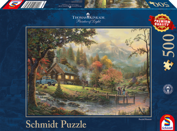 Puzzle 500 de piese - Thomas Kinkade - Peaceful Moment | Schmidt - 0