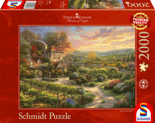 Puzzle 2000 de piese - Thomas Kinkade - In the Vineyards | Schmidt