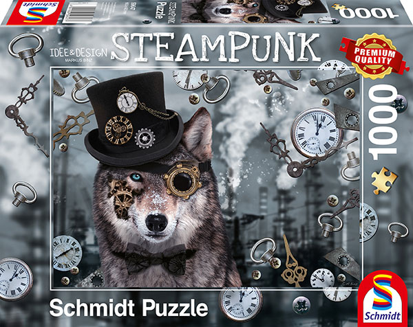 Puzzle 1000 de piese - Markus Binz - Steampunk Wolf | Schmidt