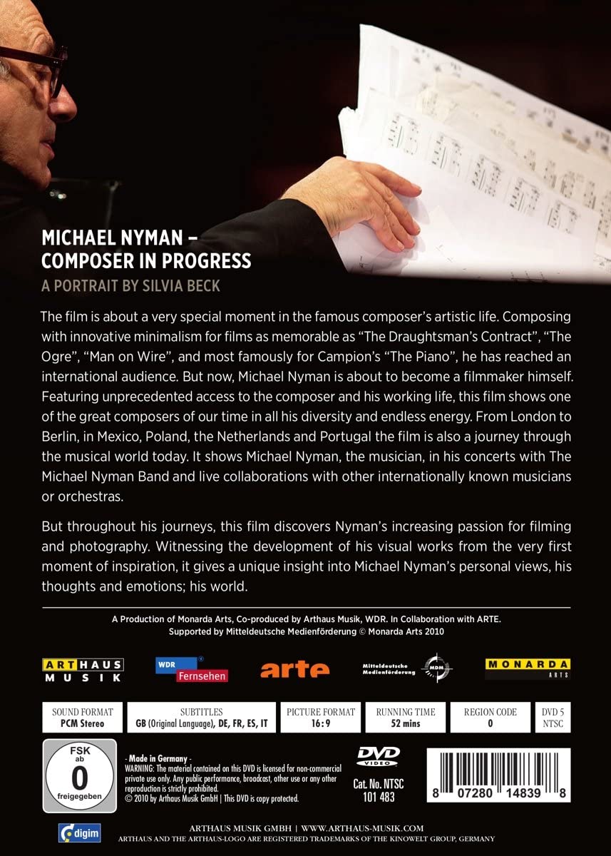 Michael Nyman: Composer In Progress (DVD) | Michael Nyman