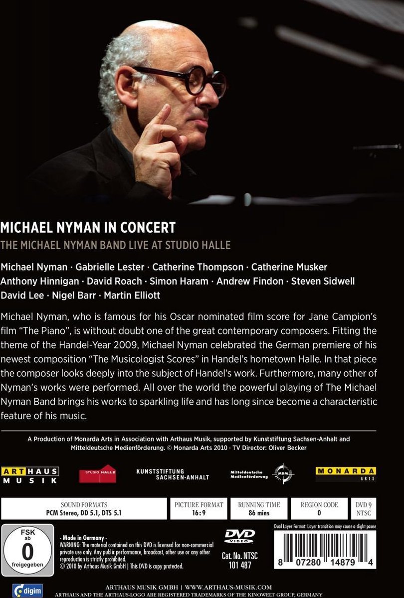 Michael Nyman in Concert - DVD | Michael Nyman - 1 | YEO