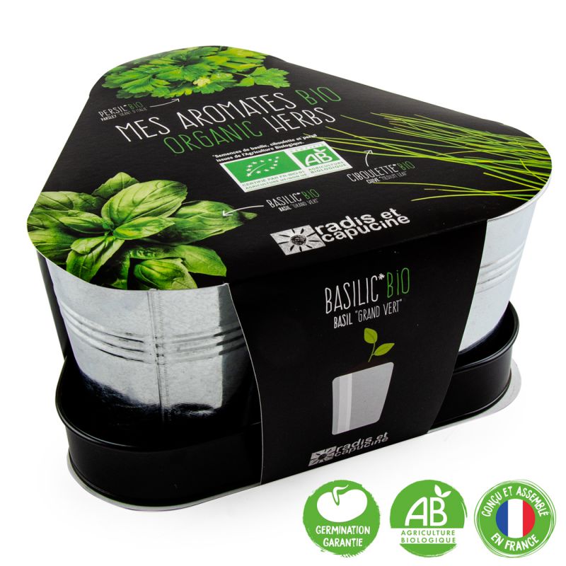 Set de plantat - Plante aromatice Bio | Radis et Capucine