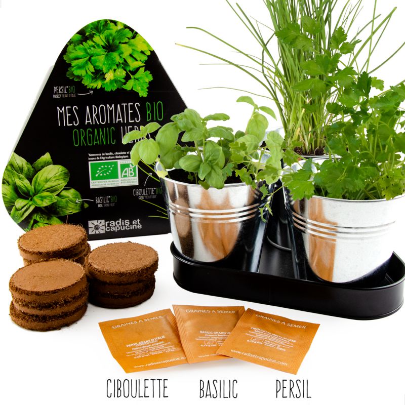 Set de plantat - Plante aromatice Bio | Radis et Capucine - 5 | YEO