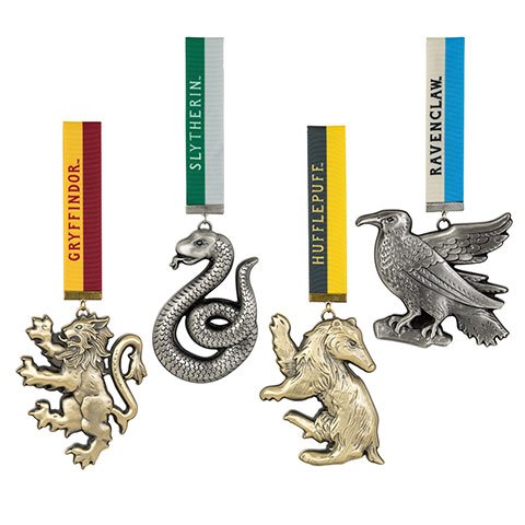 Set 4 decoratiuni - Harry Potter - House Mascot Ornaments | The Noble Collection - 1 | YEO