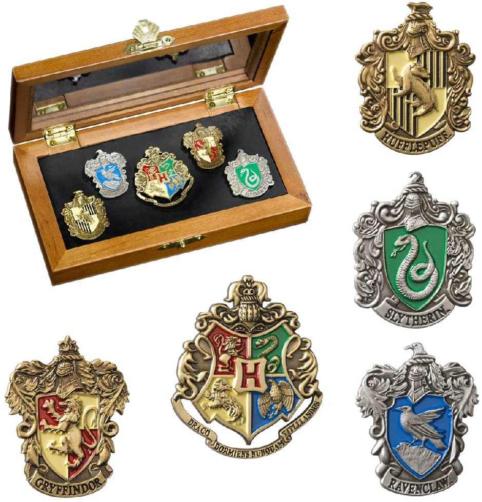 Set 5 insigne - Harry Potter - Hogwarts House Pins | The Noble Collection - 1 | YEO