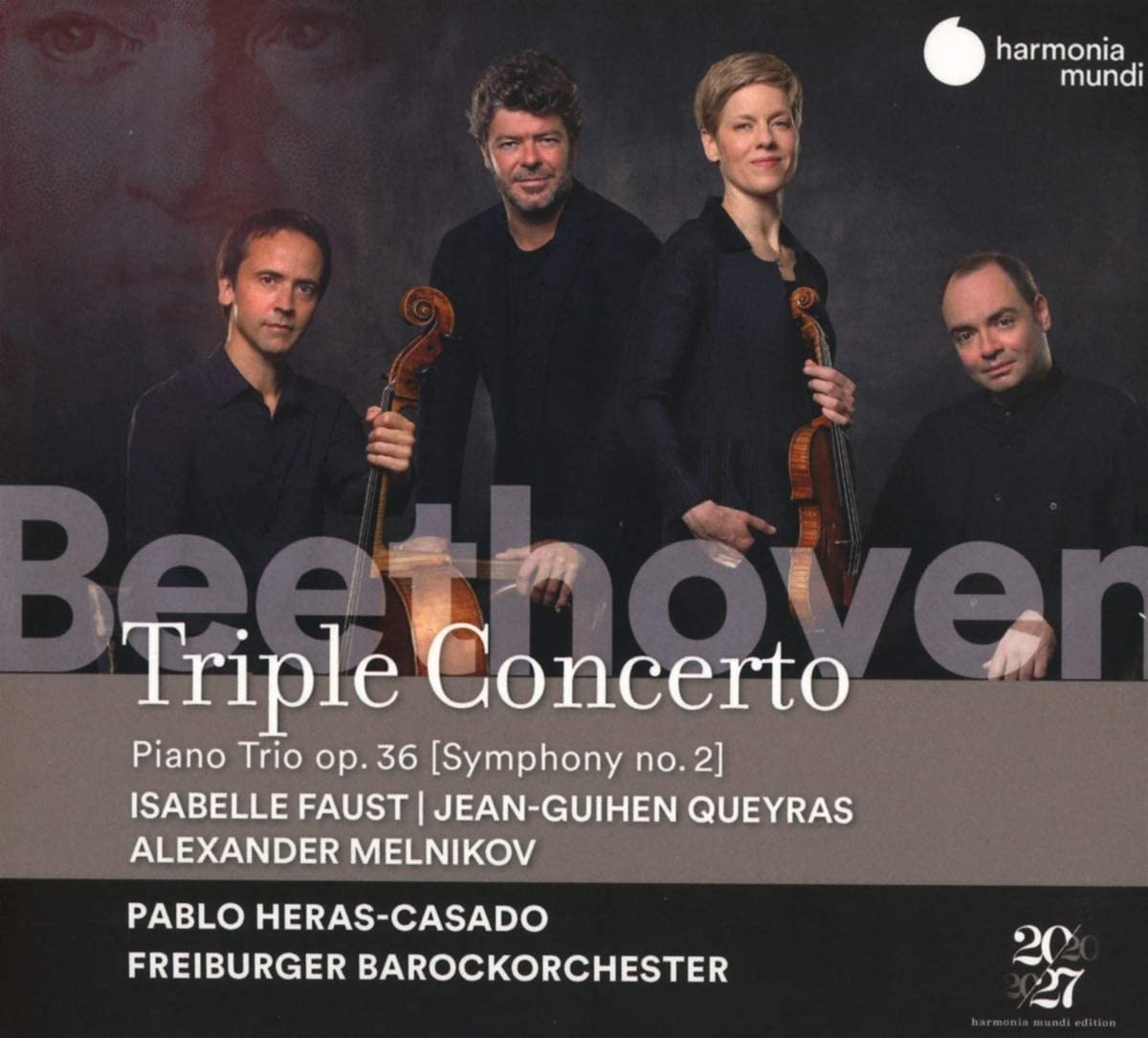 Beethoven: Triple Concerto / Piano Trio op. 36 | Isabelle Faust, Jean-Guihen Queyras, Alexander Melnikov, Pablo Heras-Casado, Freiburger Barockorchester ''Faust'' poza noua
