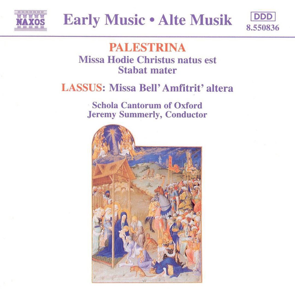 Palestrina. Lassus | Giovanni P.D. Palestrina, Orlande de Lassus, Schola Cantorum of Oxford, Jeremy Summerly