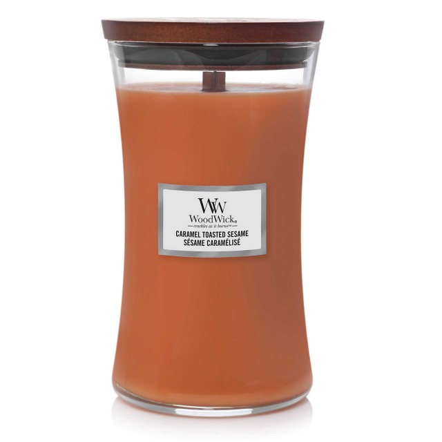 Lumanare parfumata - Caramel Toasted Sesame, Large Jar  | WoodWick