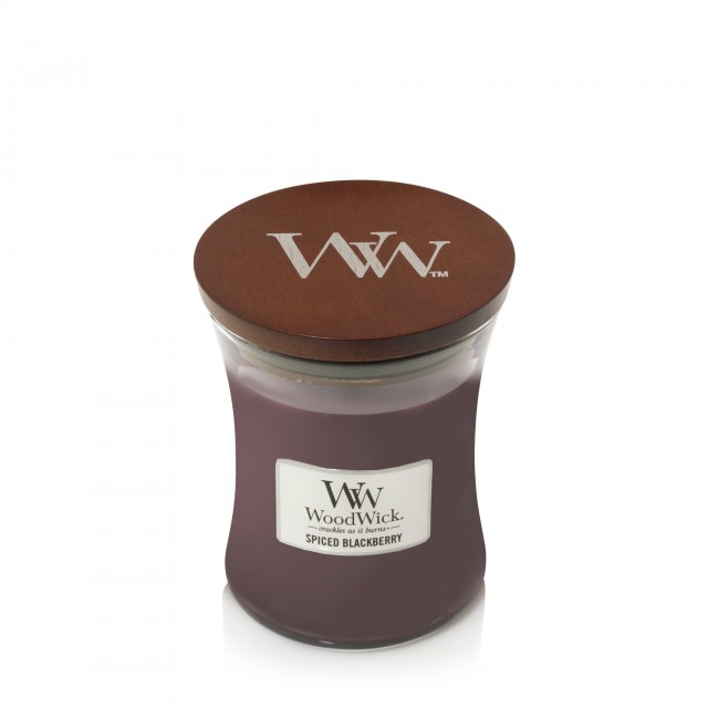 Lumanare parfumata - Spiced Blackberry, Mini Jar | WoodWick